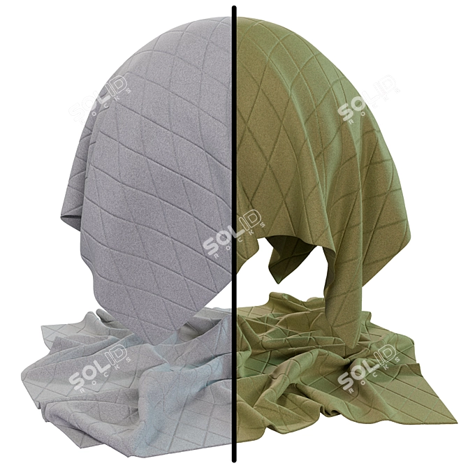 FB223 Flannel Fabric | 2 Designs | 4k | Seamless 3D model image 4
