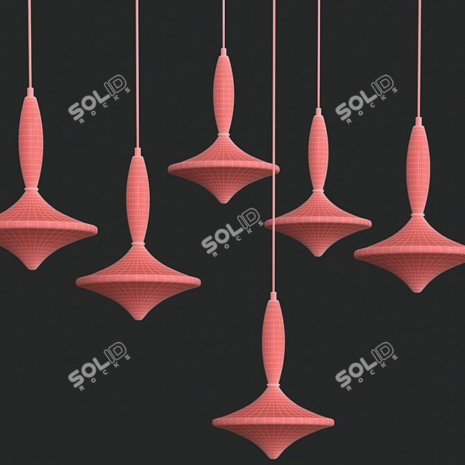 Etoile Chandelier: Elegant Italian Design 3D model image 2