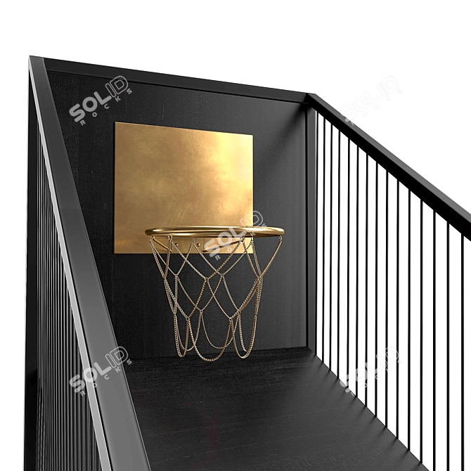 CB2 Deluxe Basketball Game 3D model image 2