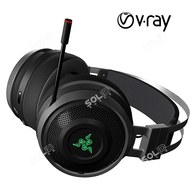 Razer Nari Ultimate: Immersive Gaming Headphones 3D model image 9