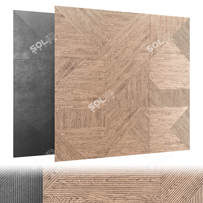 Modular Wall Panel Set 3D model image 2