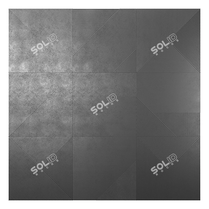 Modular Wall Panel Set 3D model image 4