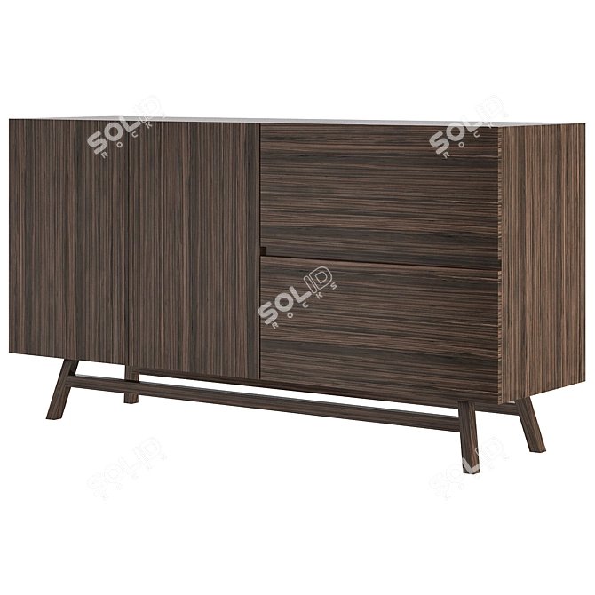 Elegant Giada Sideboard: Functional and Stylish 3D model image 1