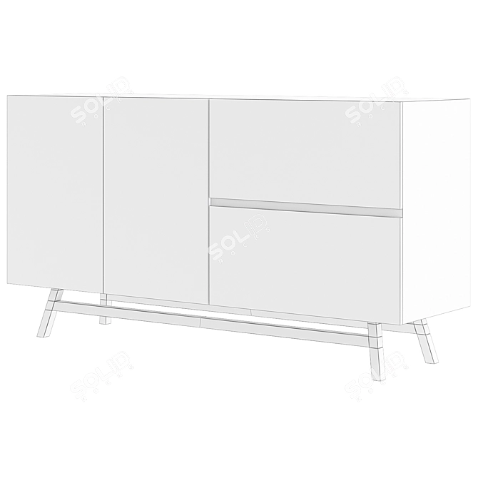 Elegant Giada Sideboard: Functional and Stylish 3D model image 2