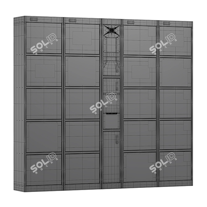 Automated Storage Cabinet 3D model image 4