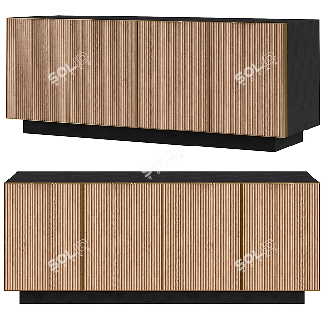 Elegant Garda Sideboard 3D model image 1