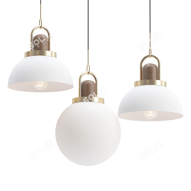 ANZAZO ALISON Pendant Light 3D model image 1