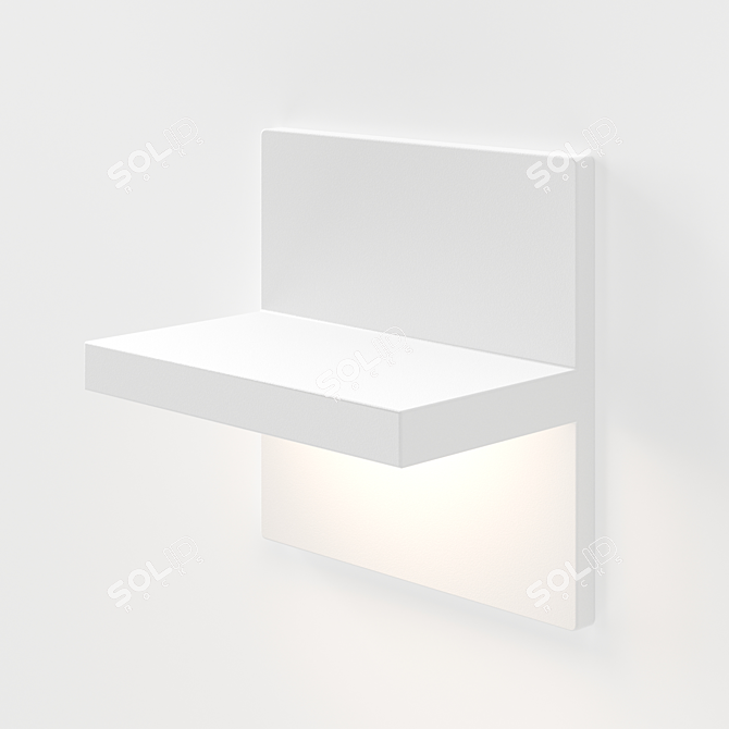 Modern RBW Ledge Glass Sconce 3D model image 2