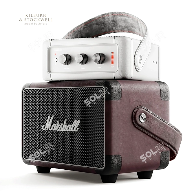 Marshall Kilburn & Stockwell: Portable Powerhouse Speakers 3D model image 3