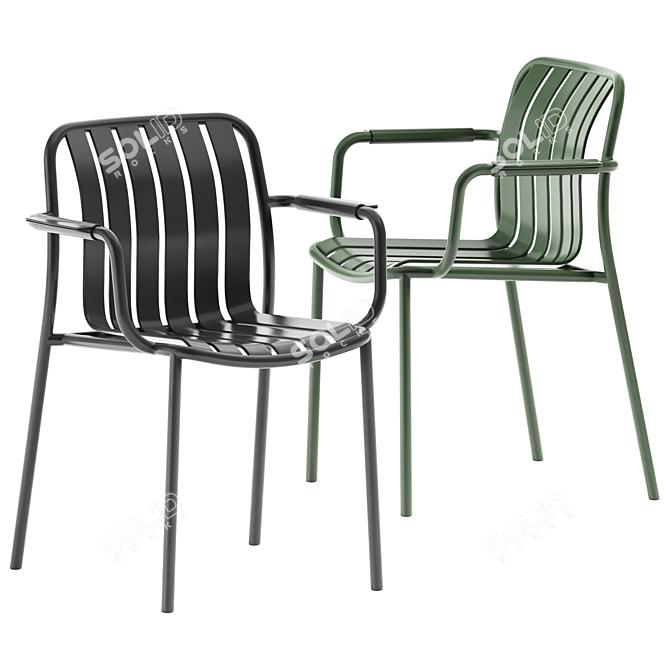 Sophisticate Outdoors: Trocadero Armchair 3D model image 1