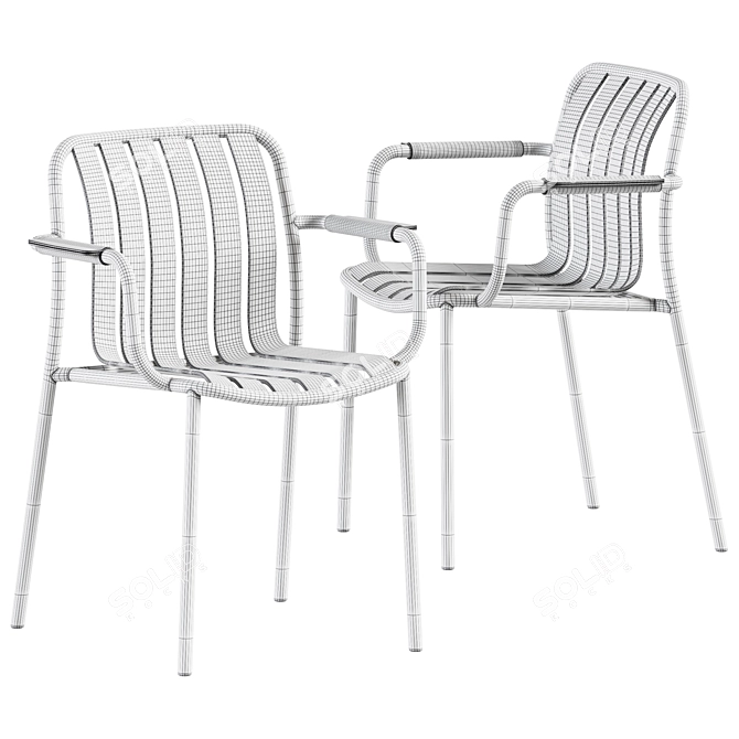 Sophisticate Outdoors: Trocadero Armchair 3D model image 2