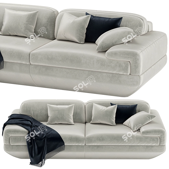 Elegant Kelvin Giormani Perini Sofa 3D model image 3