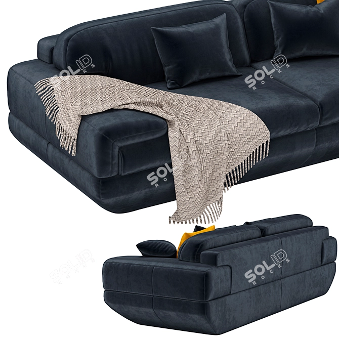 Elegant Kelvin Giormani Perini Sofa 3D model image 6