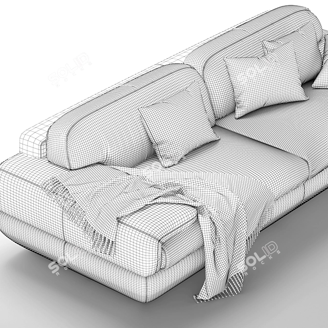 Elegant Kelvin Giormani Perini Sofa 3D model image 7