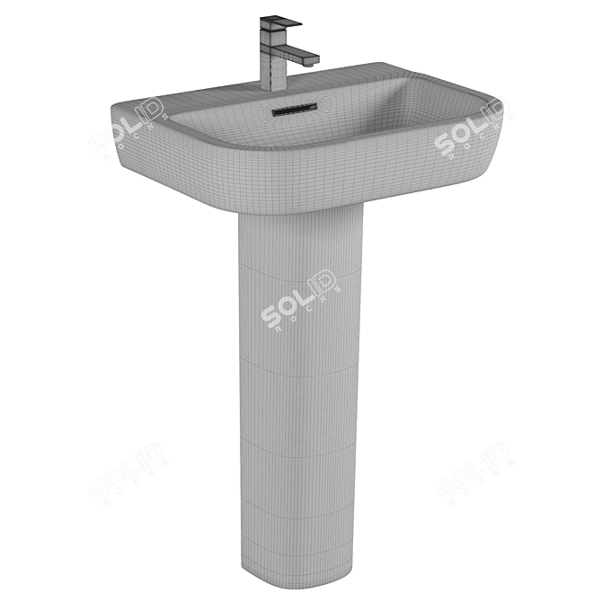 BelBagno ALBANO BB120L: Stylish and Luxurious Bathroom Vanity 3D model image 2