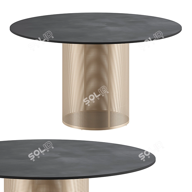 SOLANAS | Elegant Outdoor Dining Table 3D model image 1