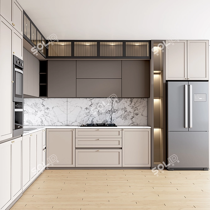 Modern Kitchen 2015: Vray/Corona Render 3D model image 2