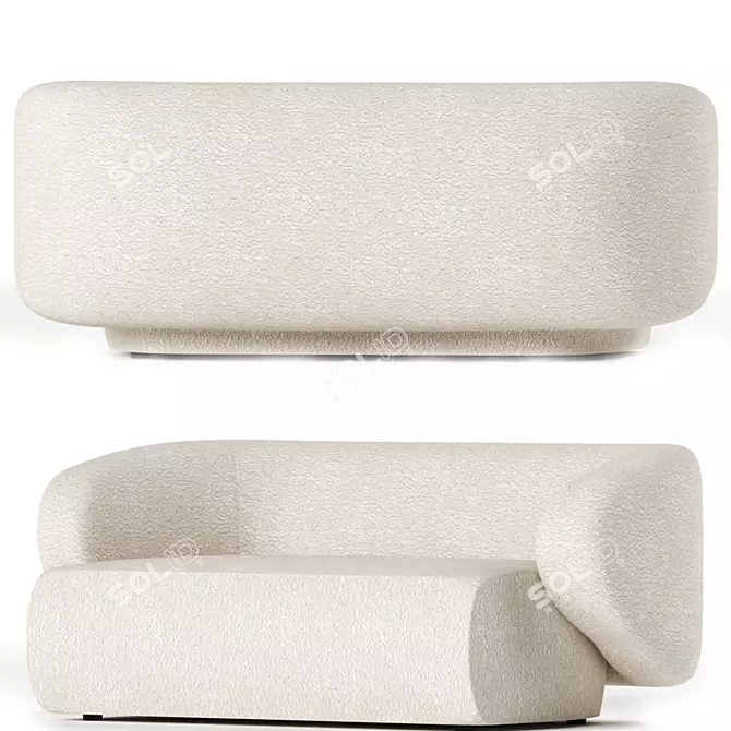 Sleek Swell Sofa: Modern Design 3D model image 2
