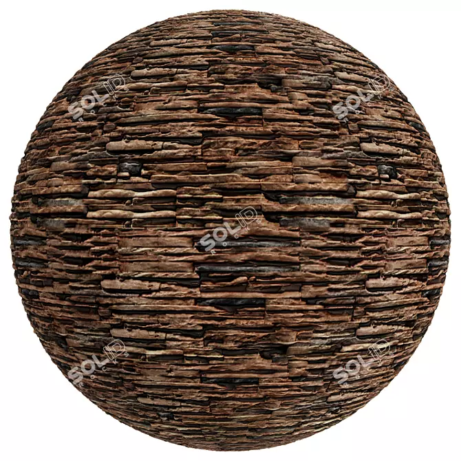 Vintage Stone Textured Covering 3D model image 2