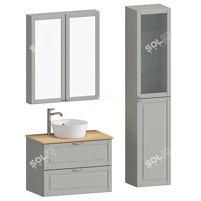 IKEA Bathroom Set 3D model image 1