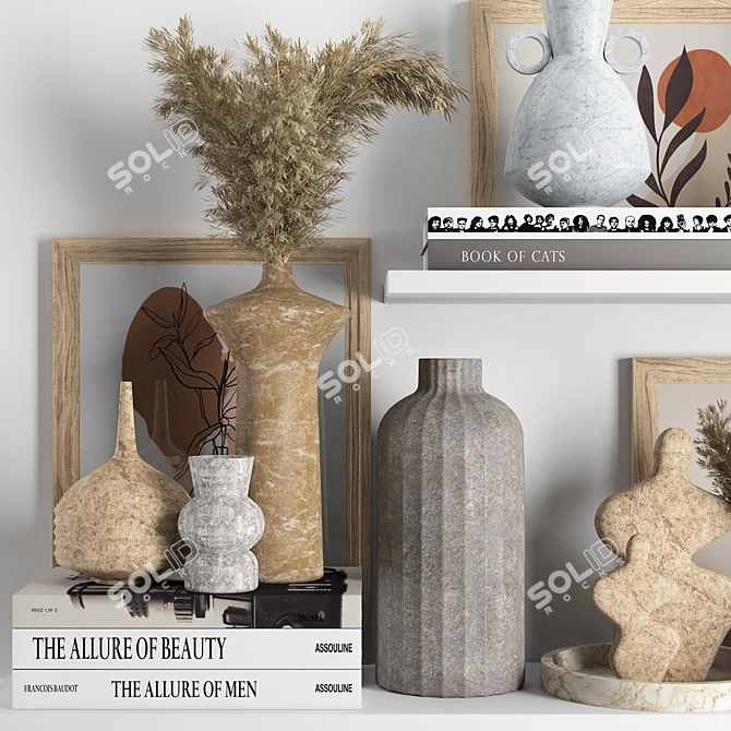 Elegant Decor Set 3D model image 3