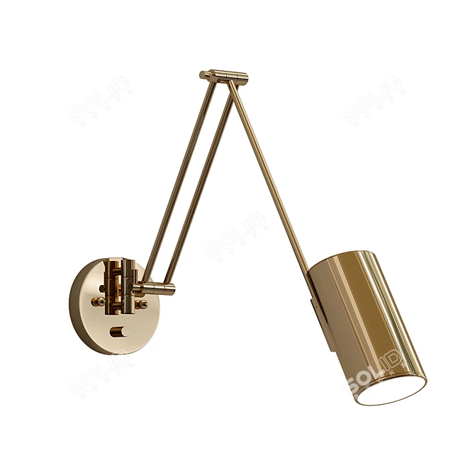 Sleek Fredly Design Lamps 3D model image 1