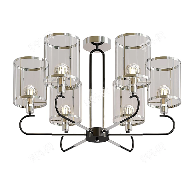 Konrad: Stylish Ceiling Chandelier 3D model image 1