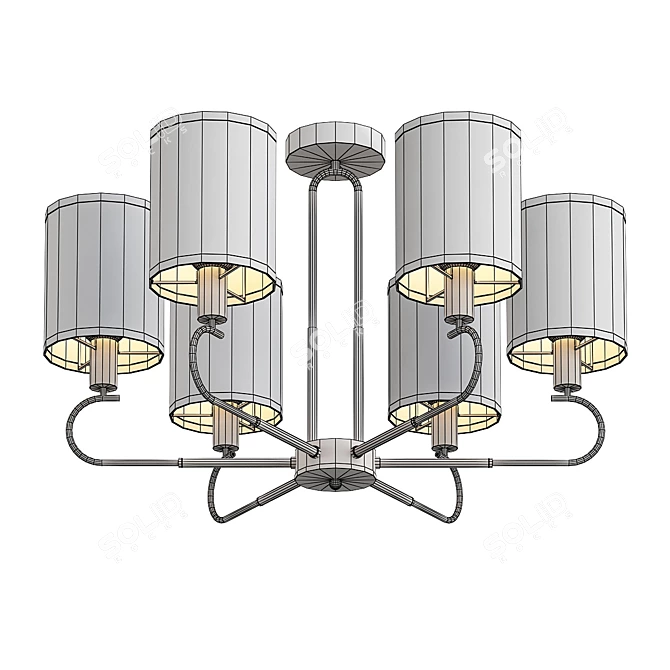 Konrad: Stylish Ceiling Chandelier 3D model image 2