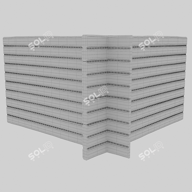 Rustic Jute Rope Beam 3D model image 3