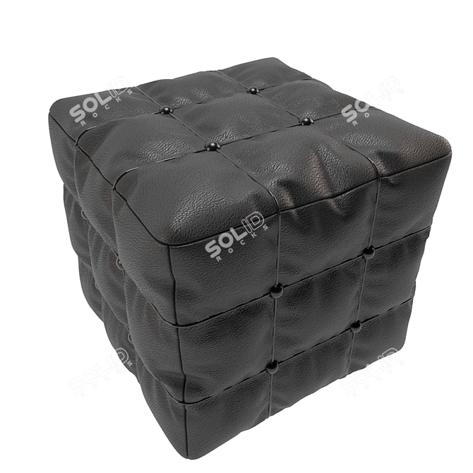 Minimalist Minotti Pouf: Modern 3D Model 3D model image 3