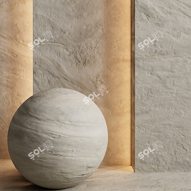 Stone 7: 3D Max Vray & Corona, FBX, Textures 3D model image 1