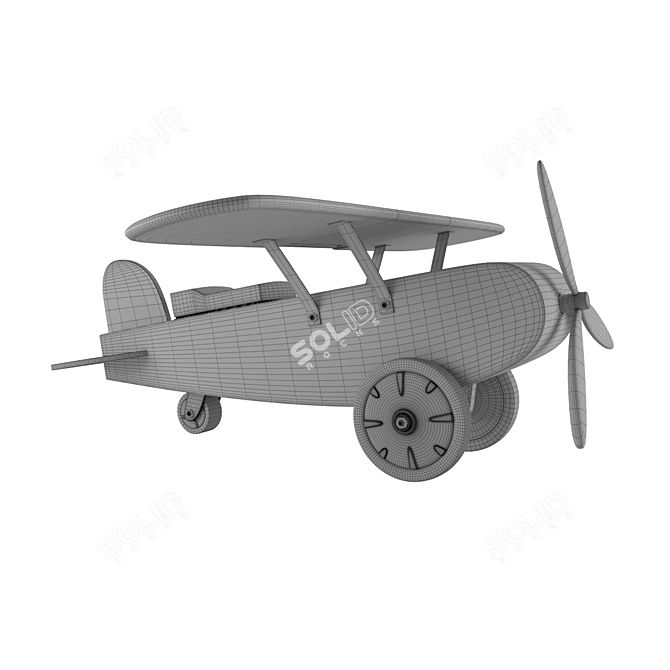 Sky Rider: Kids Airplane Toy 3D model image 3