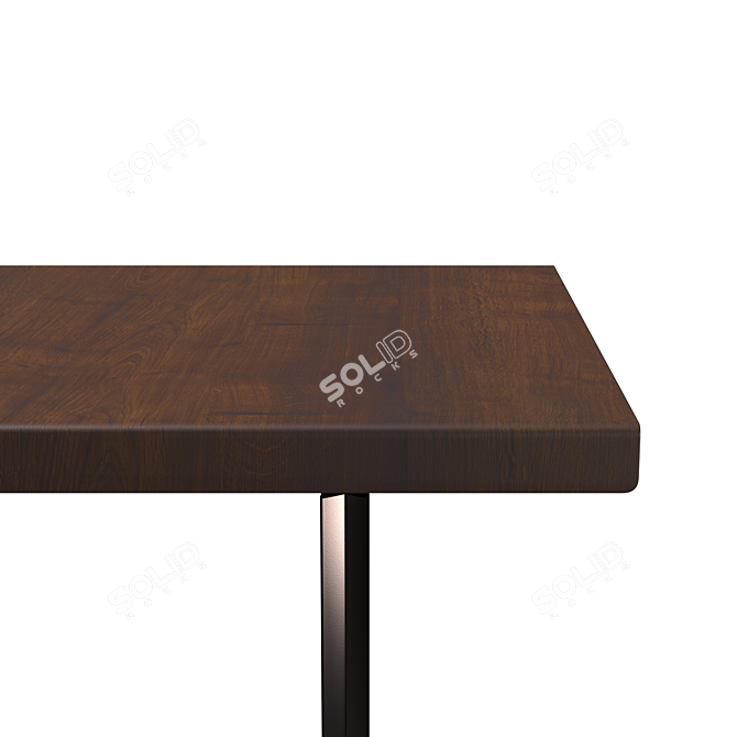 B&B Italia Athos '12 Smoked Oak Table 3D model image 2