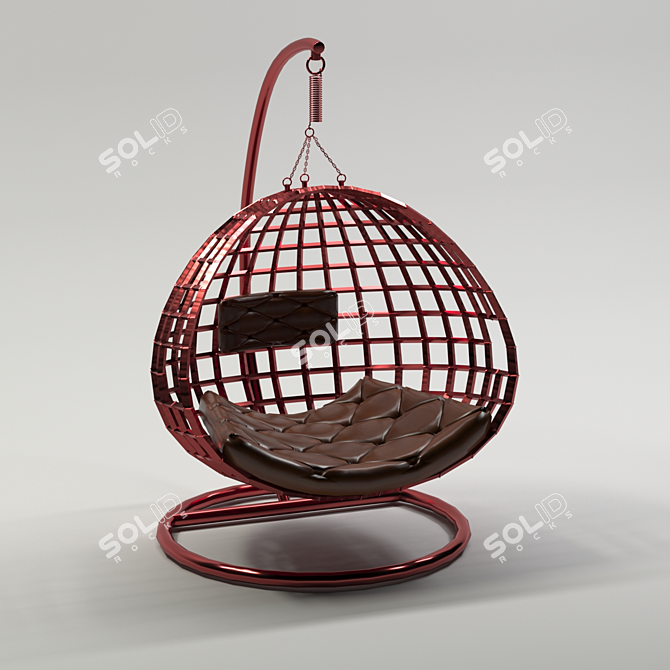 Cozy Swing Chair: Perfect for Relaxation! 3D model image 2