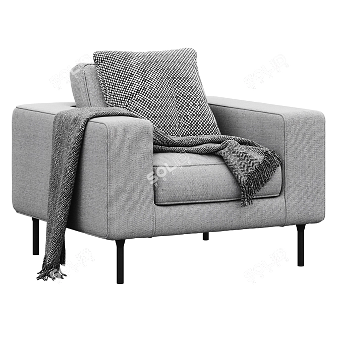 Modern Neo Armchair: Stylish Comfort 3D model image 2