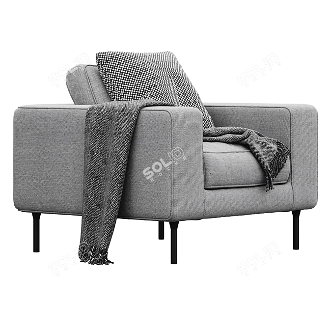 Modern Neo Armchair: Stylish Comfort 3D model image 3