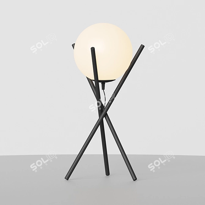 Sculptural Beauty: Giana Table Lamp 3D model image 3