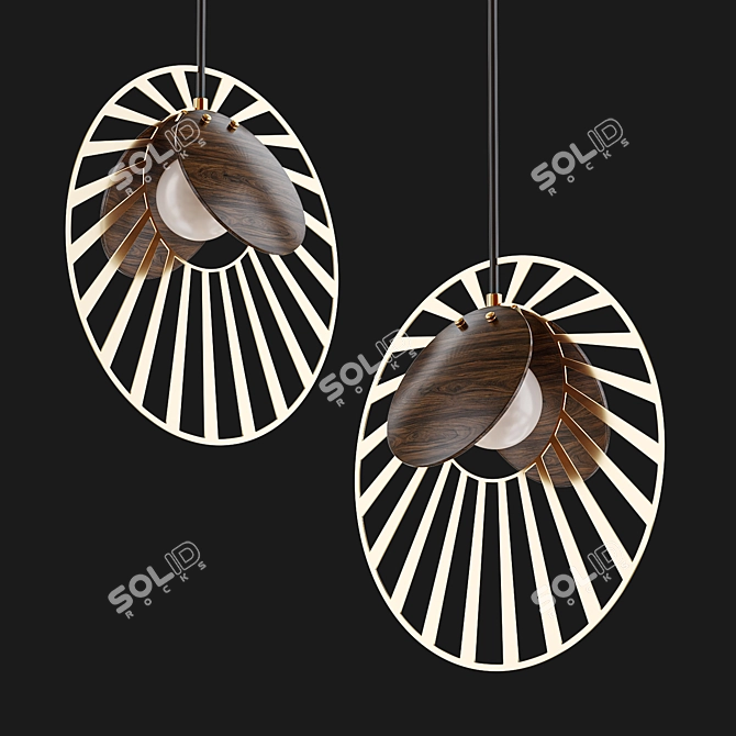 Elegant Magdalena Design Lamp 3D model image 1