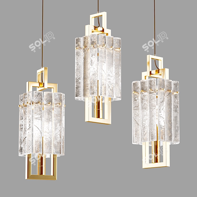 Sleek Pendant Light: BENNA 3D model image 1