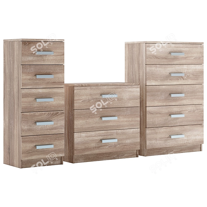 Stylish Jusk Tapdrup Chest 3D model image 7