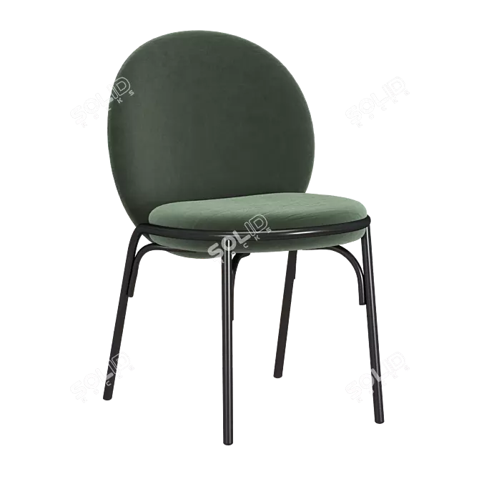 Elegant Oyster W Chair 3D model image 2