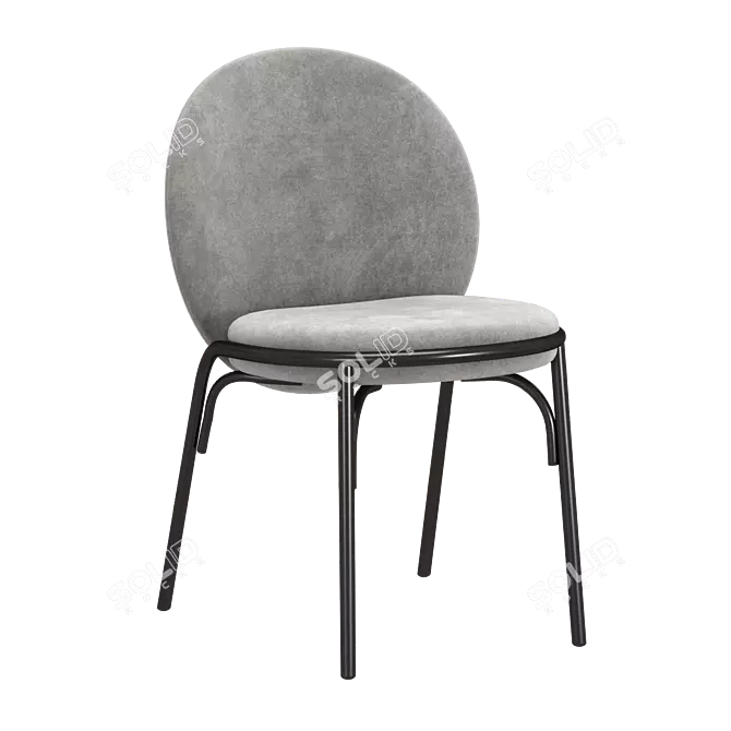 Elegant Oyster W Chair 3D model image 3