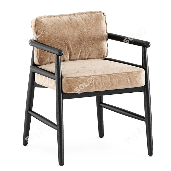 Teresina Sift Chair: Sleek Elegance by Meridiani 3D model image 3