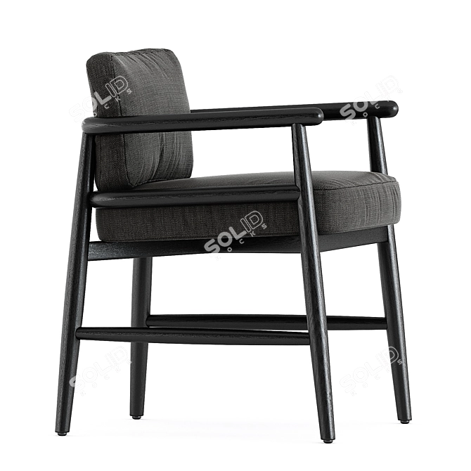 Teresina Sift Chair: Sleek Elegance by Meridiani 3D model image 4