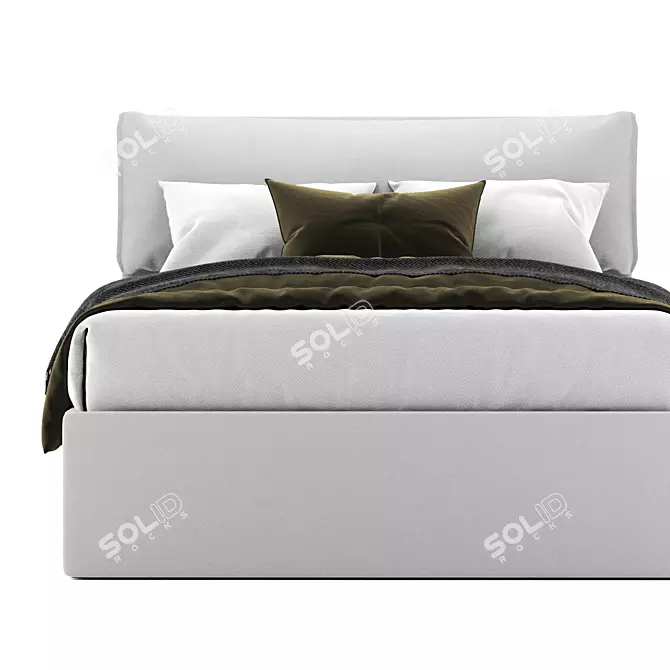 Modern IORCA Bed by Bolzan Letti 3D model image 2