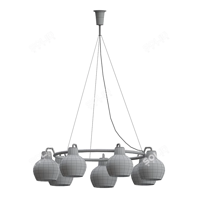 Elegant Lauritzen Ceiling Lamp 3D model image 2