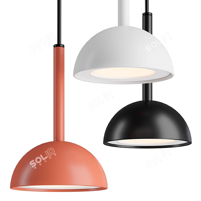 Modern Elegance: Estiluz Cupolina Hanging Lamp 3D model image 2