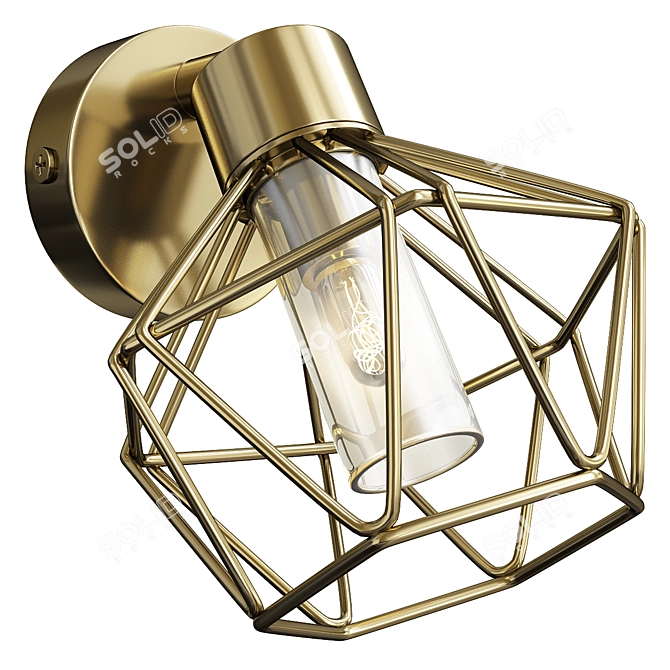 Elegant Eglo Zapata Wall Sconce 3D model image 1