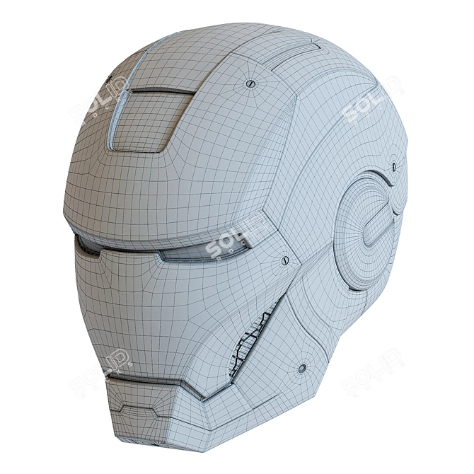 Marvel Iron Man Helmet Replica 3D model image 4