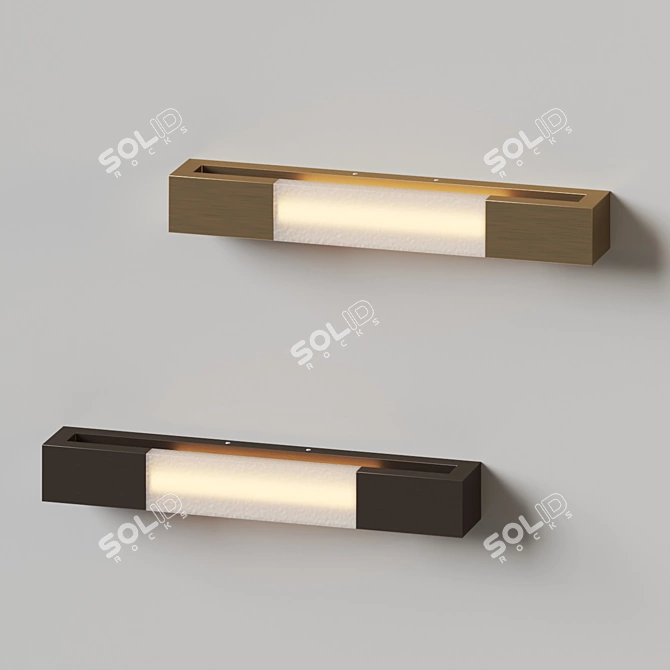 Sleek and Modern Ember Sconce 3D model image 2